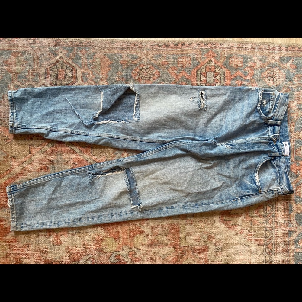 Zara high waisted boyfriend jeans